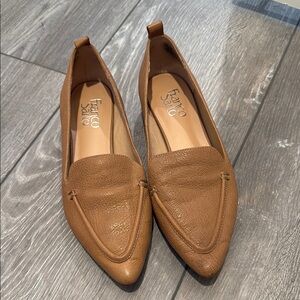 Franco Sarto Brown Leather Loafers